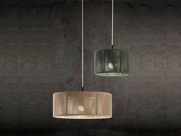 SENIA - LED handmade rope pendant lamp by Olé Lighting - view 3